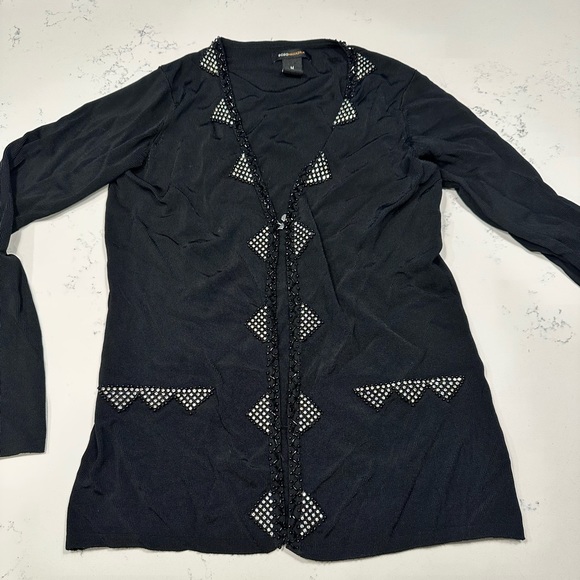 BCBGMaxAzria Sweaters - BCBG black Rhinestone detailed sweater